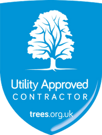 Arboricultural Association Utility Approved Contractor scheme blue shield logo accreditation